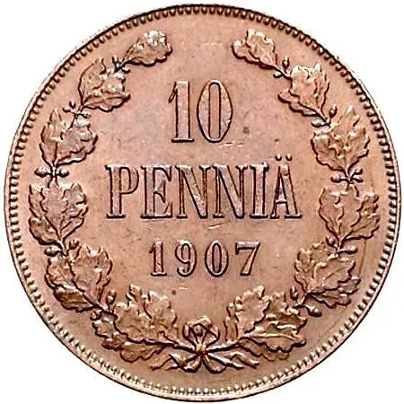 10 Pennia 1907