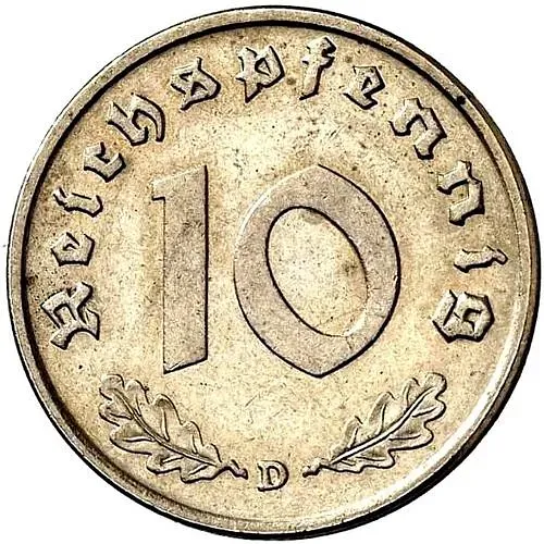 10 рейхспфеннигов 1946, оккупация [Германия / Третий рейх]