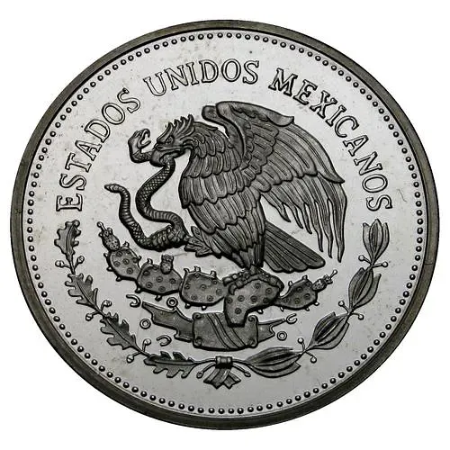 100 песо 1985, футболист [Мексика] Proof