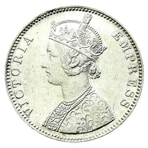 1 рупия 1901, B, знак монетного двора: "B" - Бомбей [Индия / Британская Индия]