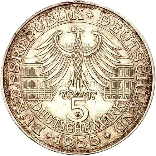 5 марок 1955, Людвиг Вильгельм [Германия / ФРГ]