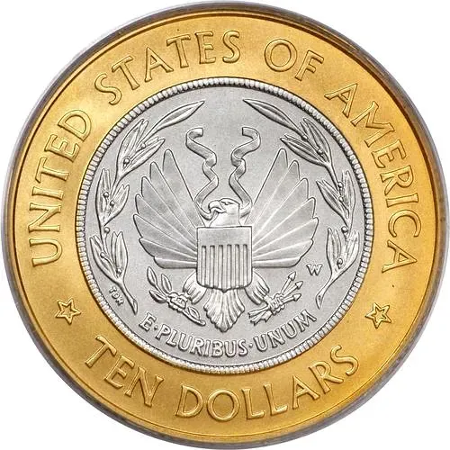 10 долларов 2000, W, библиотека Конгресса [США]