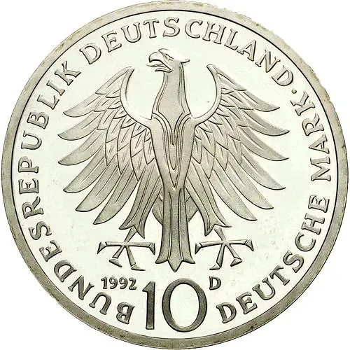 10 марок 1992, 150 лет ордену [Германия]