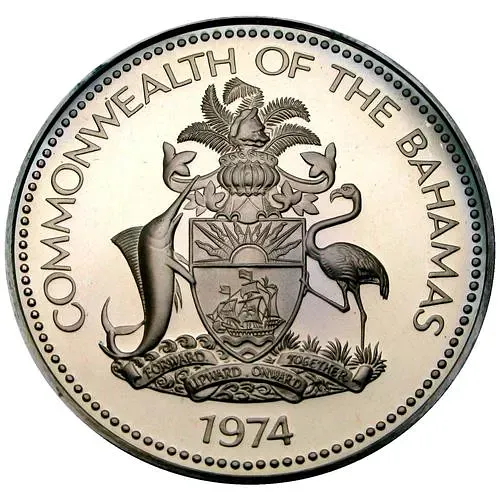 1 доллар 1974 [Багамские Острова] Proof
