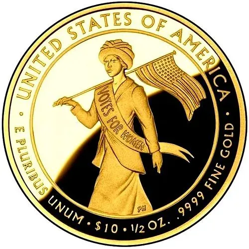 10 долларов 2012, W, Элис Пол [США]