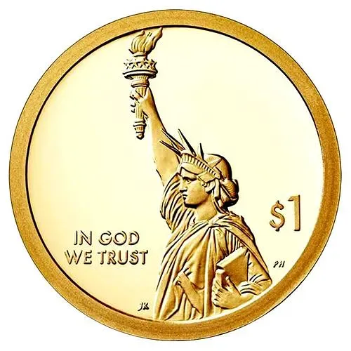 1 доллар 2018, S, Первый патент [США]