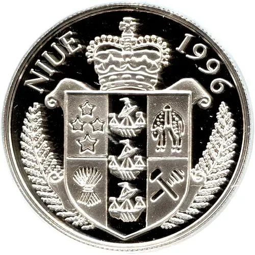 1 доллар 1996, парусник Остров Ниуэ [Ниуэ] Proof