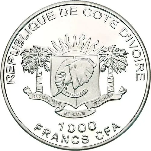 1000 франков 2011, Кот-д'Ивуар [Кот-д’Ивуар] Proof