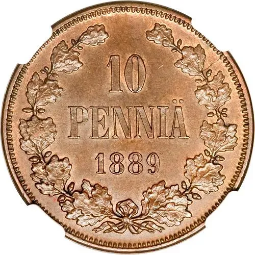10 Pennia 1889