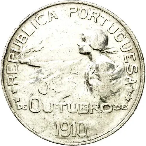 1 эскудо 1910, Основание республики [Португалия]