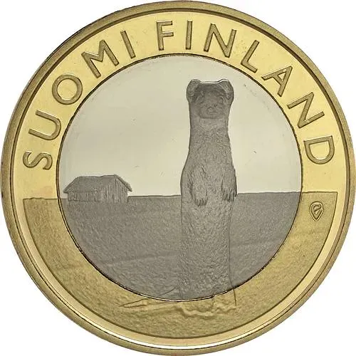 5 евро 2015, горностай [Финляндия]