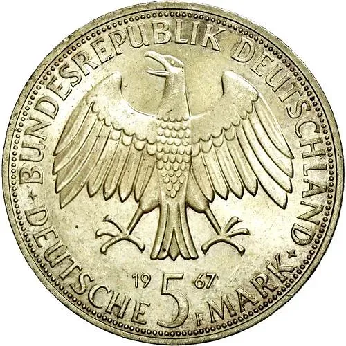 5 марок 1967, Гумбольдты [Германия / ФРГ]