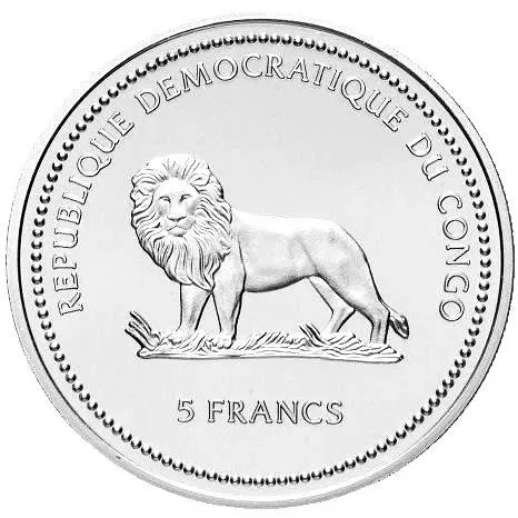 5 франков 2002, Конго (ДРК) [Демократическая Республика Конго]