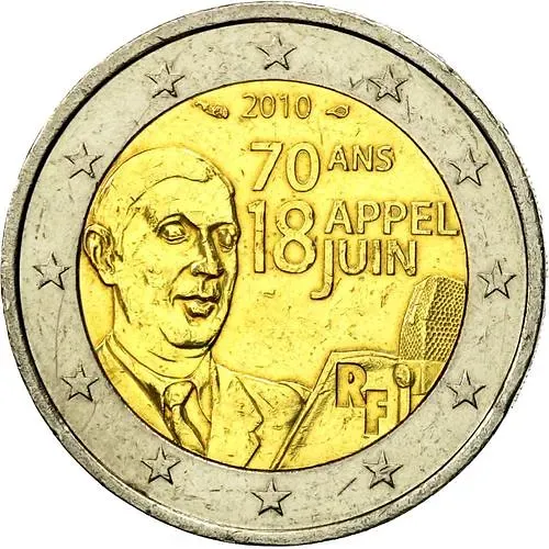 2 евро 2010, Шарль де Голль [Франция]