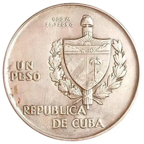 1 песо 1934, Родина и Свобода [Куба]