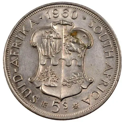 5 шиллингов 1960, 50 лет Южноафриканскому союзу [ЮАР]