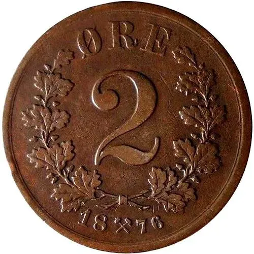 2 Ore 1876 [Norway]