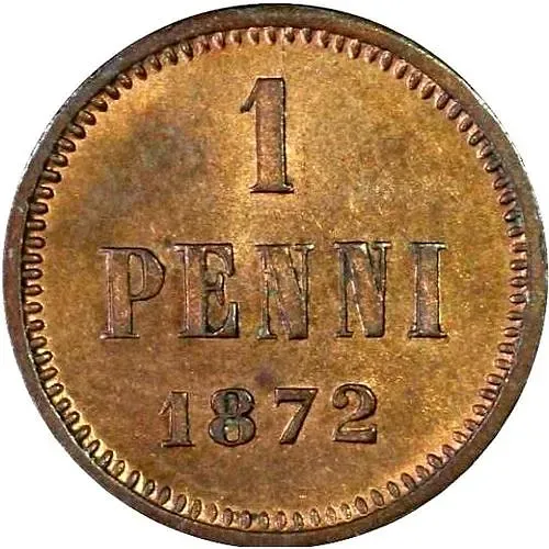1 пенни 1872