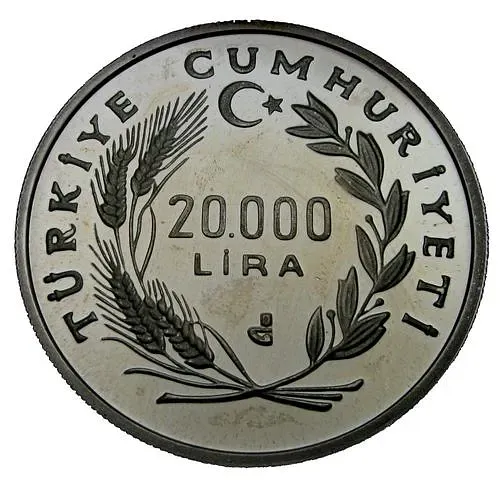 20000 лир 1990, Чемпионат мира по футболу 1990 [Турция] Proof