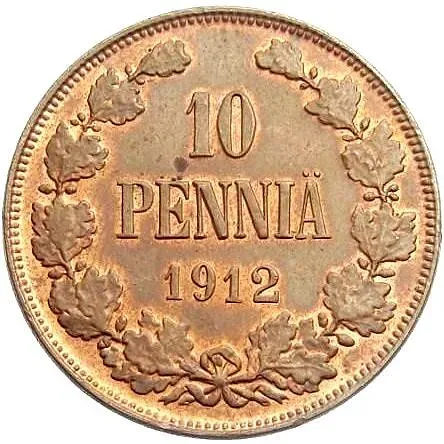 10 Pennia 1912