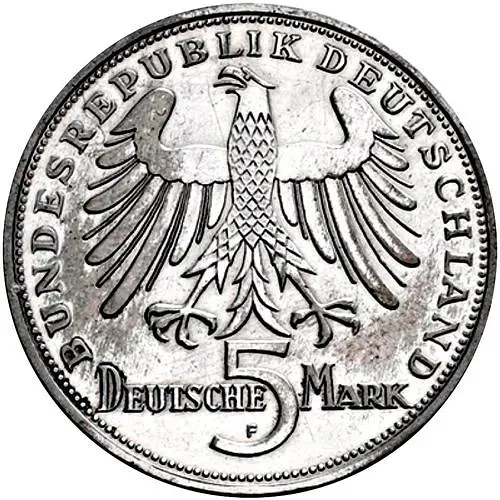 5 марок 1955, Шиллер [Германия / ФРГ]