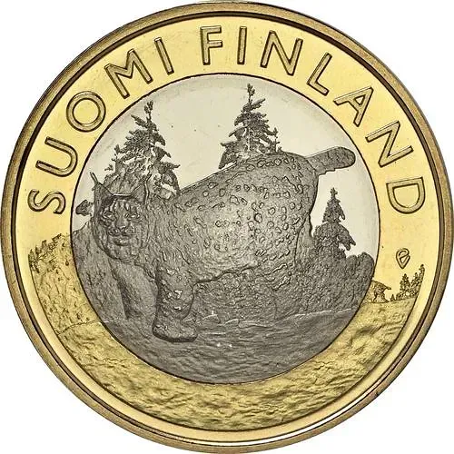 5 евро 2015, рысь [Финляндия]