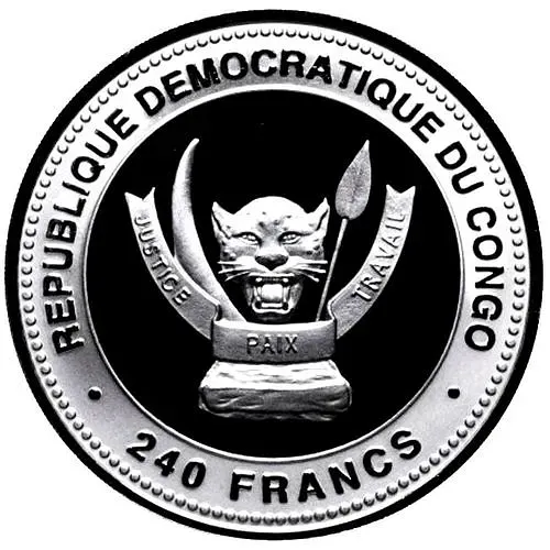 240 франков 2014, Китайский гороскоп - Год Лошади (Wealthy) [Демократическая Республика Конго] Proof