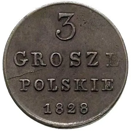 3 гроша 1828, FH