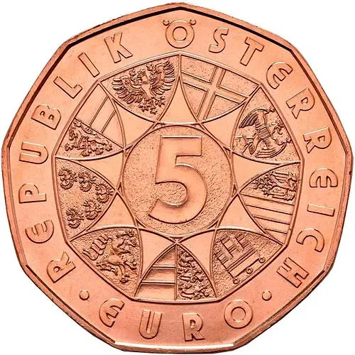 5 евро 2018, заяц [Австрия]