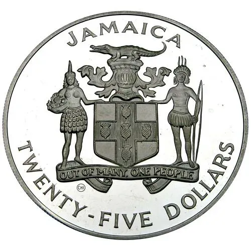 25 долларов 1990, Чемпионат мира по футболу 1990, Италия [Ямайка] Proof