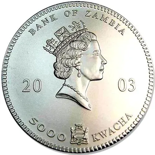 5000 квач 2003, Дикая природа Африки - Слоны [Замбия]