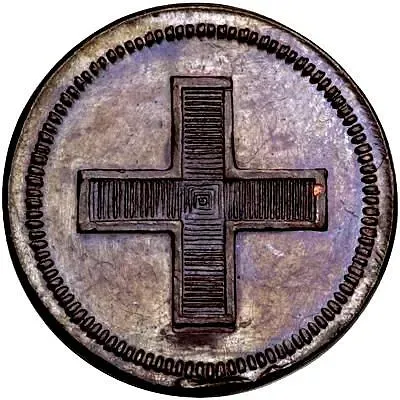 жетон 1796, в память коронации Императора Павла I, новодел