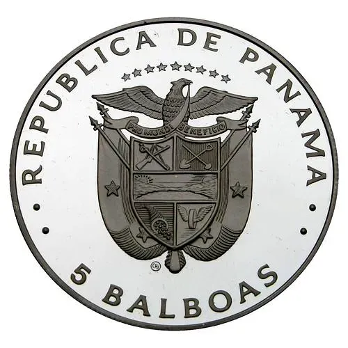 5 Balboas 1982, 1982 FIFA World Cup [Panama] Proof
