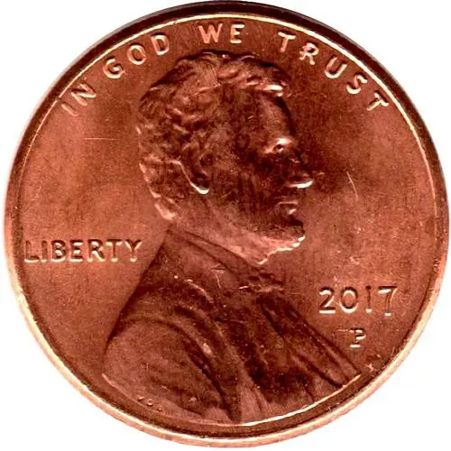 1 Cent 2017, P, Lincoln Shield (Lincoln Shield Cent) [USA]