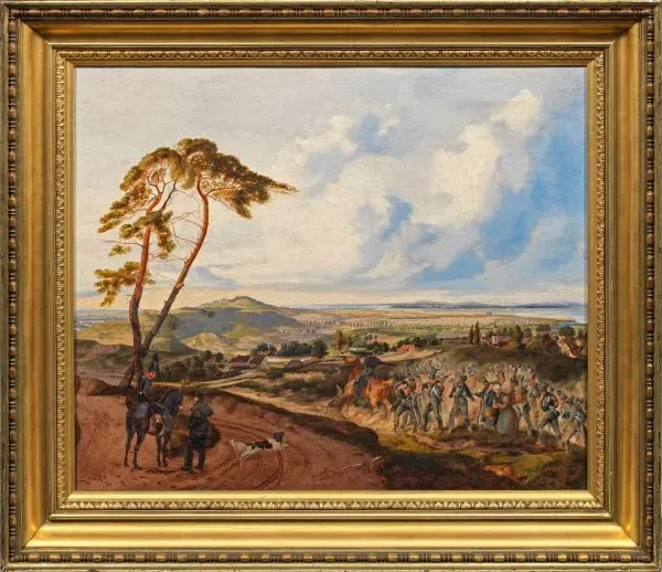 "Сцена из освободительных войн 1813-1815: пехотный отряд на холме"