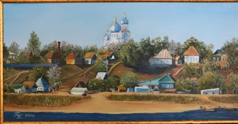 Никольское на Волге холст,масло 