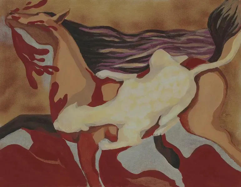 "Убить" подругу Акрил, холст