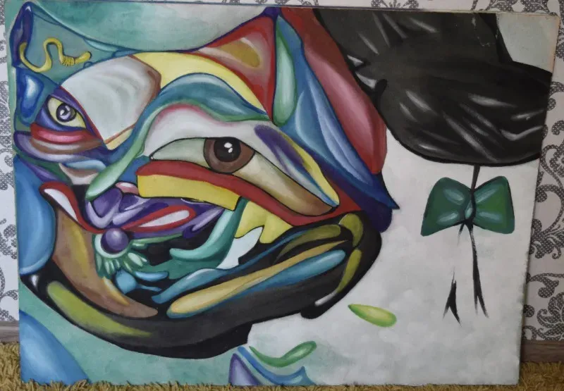 Капли. гуаш