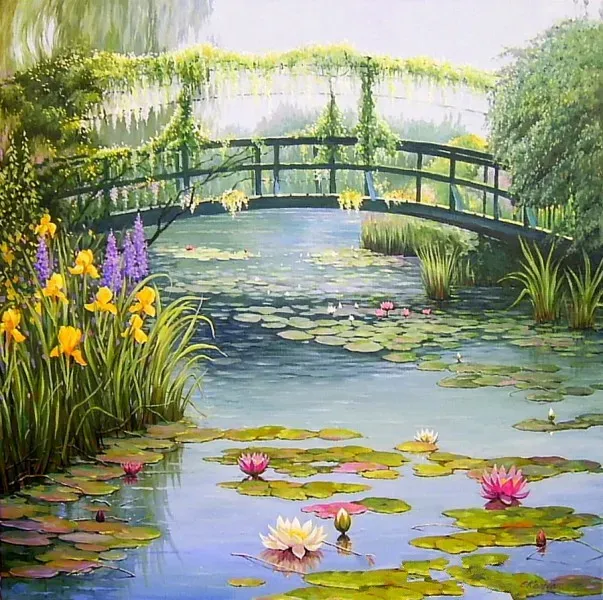 Мостик Моне (моя версия). холст, масло 