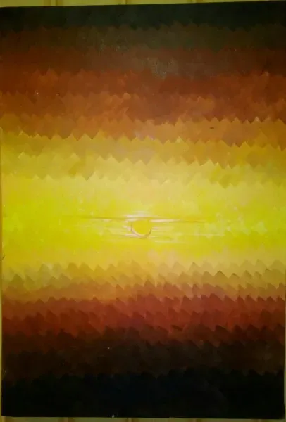 Солнце в пустыне Холст/масло 